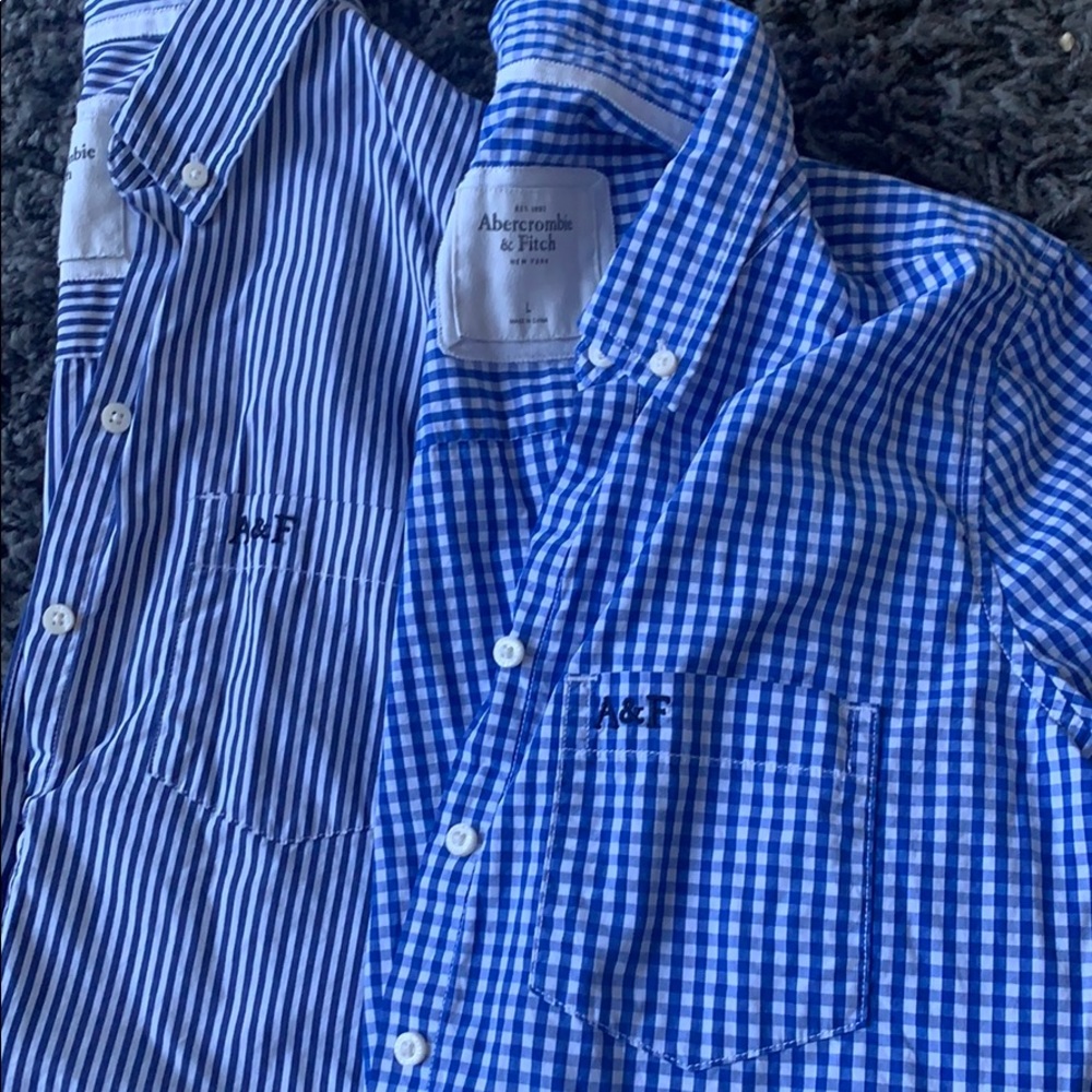 Two Abercrombie & Fitch New York Shirts